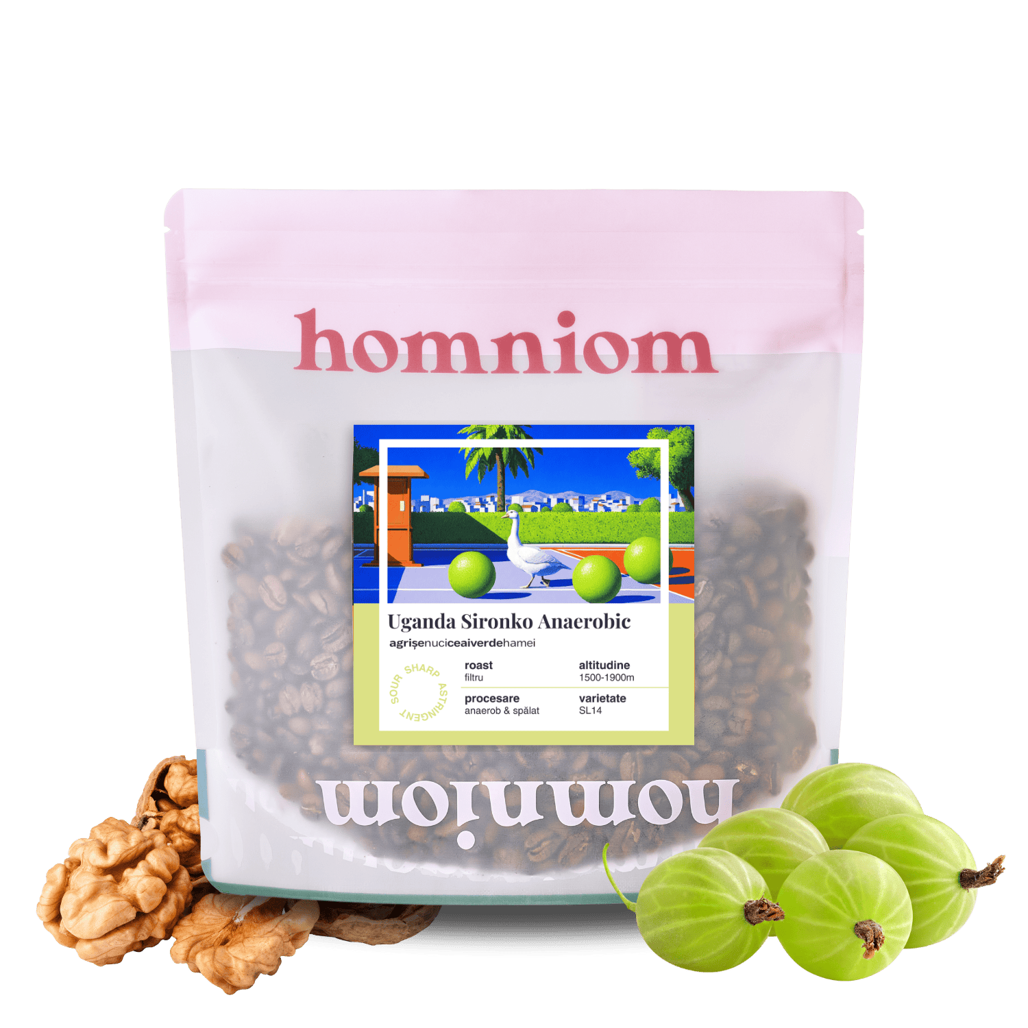 uganda sironko anaerob, cafea de specialitate, Prajitoria Homniom