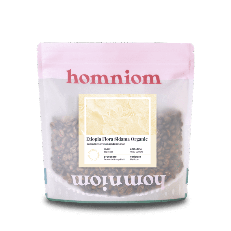 Etiopia Flora Sidama Homniom Cafea de specialitate